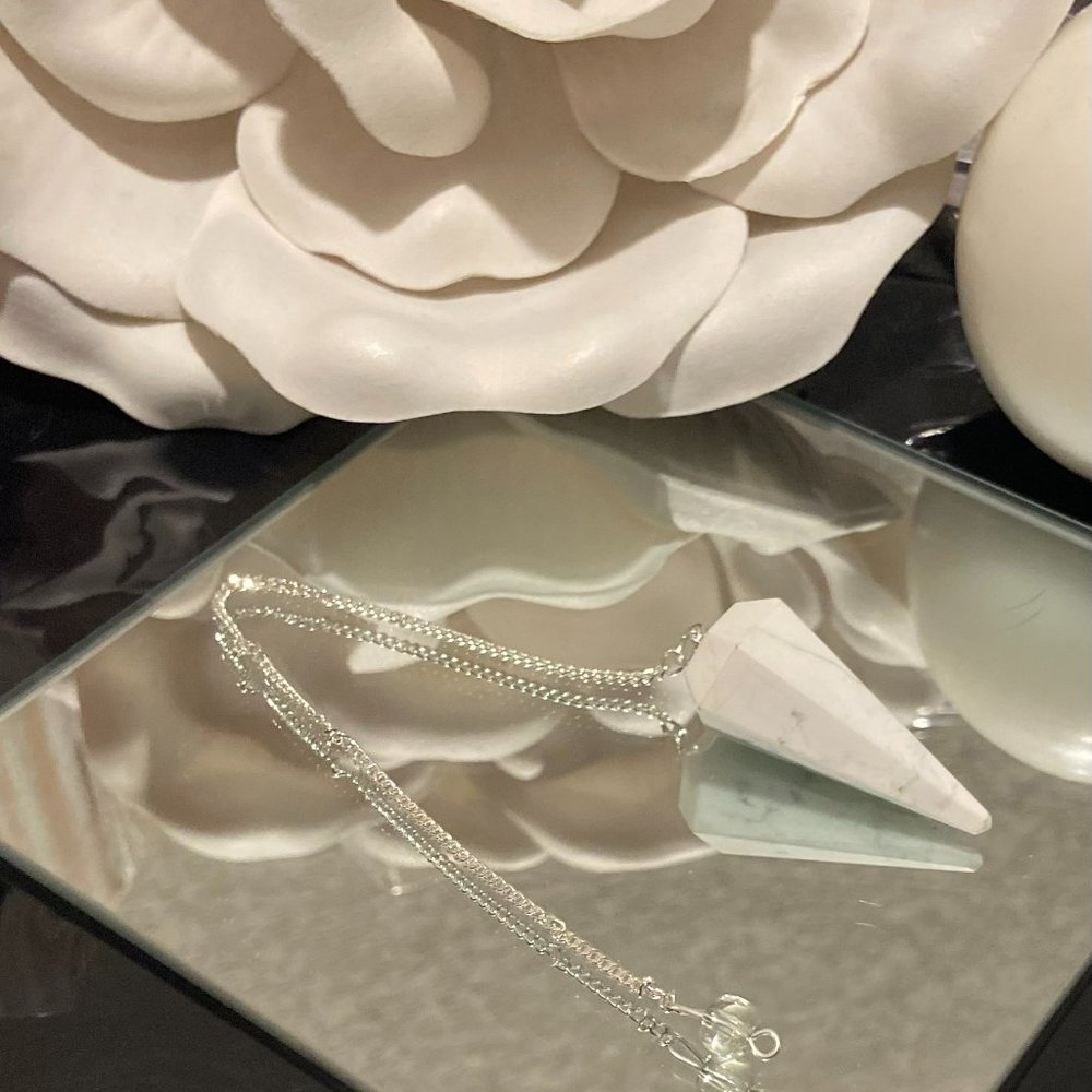 Authentic Howlite Pendulum